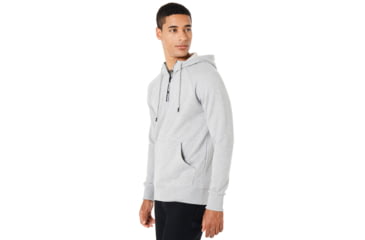Image of Oakley Street Logo Half Zip Fleece - Mens, Granite Heather, Extra Large, 472418-24L-XL