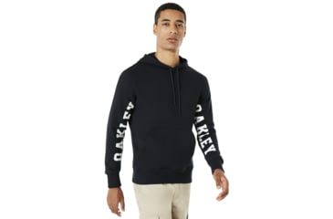 Image of Oakley Street Logo Hooded Fleece - Mens, Blackout, Large 472422-02E-L