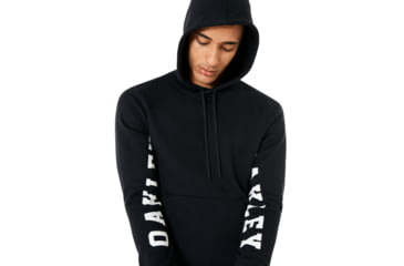 Image of Oakley Street Logo Hooded Fleece - Mens, Blackout, Large 472422-02E-L