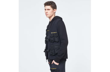Image of Oakley Stretch Logo Patch Vest - Mens, Blackout, Large, FOA400008-02E-L