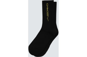 Image of Oakley Stretch Logo Socks - Mens, Blackout, Medium, FOS900164-02E-M