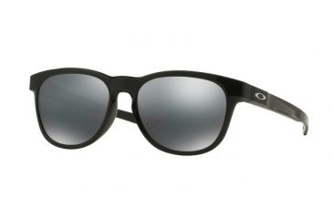 Image of Oakley STRINGER OO9315 Sunglasses 931503-55 - Polished Black Frame, Black Iridium Lenses
