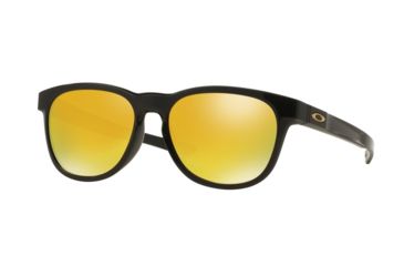 Image of Oakley STRINGER OO9315 Sunglasses 931504-55 - Polished Black Frame, 24K Iridium Lenses