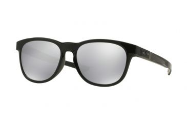 Image of Oakley STRINGER OO9315 Sunglasses 931508-55 - Polished Black Frame, Chrome Iridium Lenses