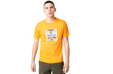 Image of Oakley SunglaShort Sleeve Print Tee - Mens, Autumn Glory, 2XL, 457871-71T-XXL