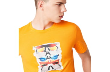 Image of Oakley SunglaShort Sleeve Print Tee - Mens, Autumn Glory, 2XL, 457871-71T-XXL