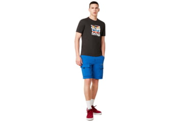 Image of Oakley SunglaShort Sleeve Print Tee - Mens, Dark Grey Hthr, Medium, 457871-29A-M