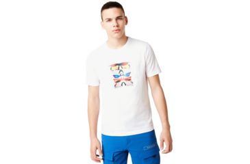 Image of Oakley Sunglass Print Tee - Mens, White, 2XL, 457871-100-XXL