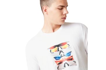 Image of Oakley Sunglass Print Tee - Mens, White, 2XL, 457871-100-XXL