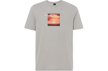 Image of Oakley Sunset Print Tee - Mens, Stone Gray, Small, 457548-22Y-S