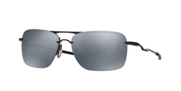 Image of Oakley TAILBACK OO4109 Sunglasses 410901-60 - Pewter Frame, Black Iridium Polarized Lenses