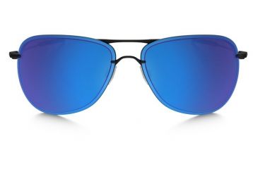 Image of Oakley Tailpin Sunglasses Satin Black Frame, Sapphire Iridium Polarized Lens-OO4086-08
