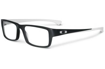 Image of Oakley Tailspin Eyeglasses, Satin Black/White, 57.5 mm OX1099-0455