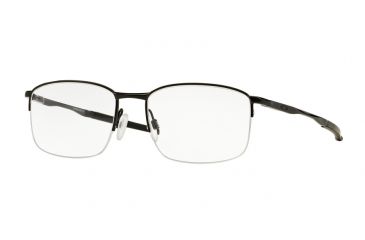 Image of Oakley TAPROOM 0.5 OX3202 Progressive Prescription Eyeglasses 320202-52 - Polished Black Frame