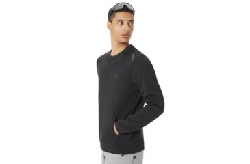 Image of Oakley Tech Knit Crew - Mens, Blackout, Large 472342-02E-L