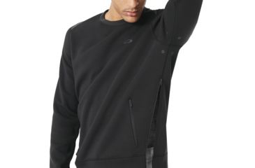 Image of Oakley Tech Knit Crew - Mens, Blackout, Large 472342-02E-L