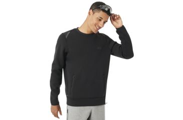 Image of Oakley Tech Knit Crew - Mens, Blackout, Large 472342-02E-L