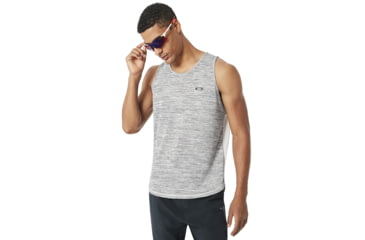 Image of Oakley Tech Tank - Mens, Htr Lt Gry W Forg, 2XL, 434029-24U-XXL
