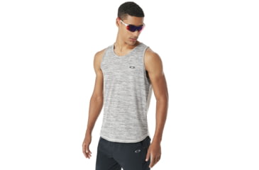 Image of Oakley Tech Tank - Mens, Htr Lt Gry W Forg, 2XL, 434029-24U-XXL