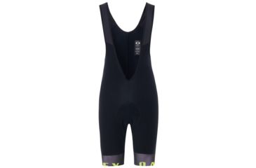 Image of Oakley Thermal Bib Short - Mens, Blackout/Hi-Vis Yellow, Medium, 442511-05W-M