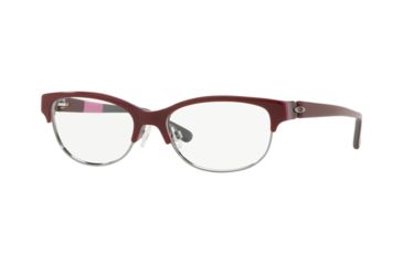 Image of Oakley Throwback Progressive Prescription Eyeglasses 110802-52 - Dark Red Frame