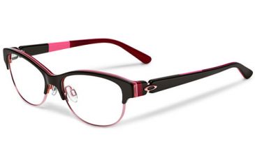 Image of Oakley Throwback Progressive Prescription Eyeglasses, Dark Brown Frame, OX1108-0552PR