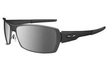 Image of Oakley Ti Spike Matte Black Frame w/ Black Iridium Lenses Sunglasses 05-958