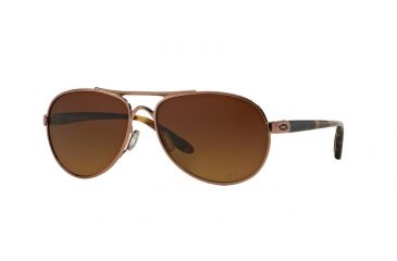 Image of Oakley TIE BREAKER OO4108 Single Vision Prescription Sunglasses OO4108-410804-56 - Lens Diameter 56 mm, Frame Color Rose Gold