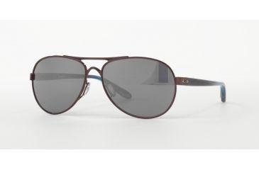 Image of Oakley TIE BREAKER OO4108 Single Vision Prescription Sunglasses OO4108-410805-56 - Lens Diameter 56 mm, Frame Color Blackberry