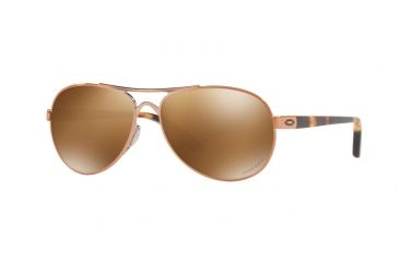 Image of Oakley TIE BREAKER OO4108 Single Vision Prescription Sunglasses, 56mm, Rose Gold, OO4108-410817-56-SV