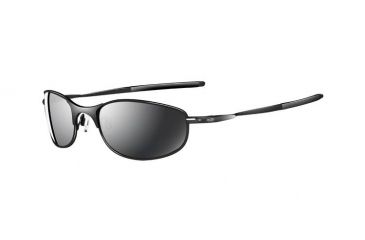 Image of Oakley Tightrope Sunglasses, Polished Black Frame, Black Irid Lens OO4040-01