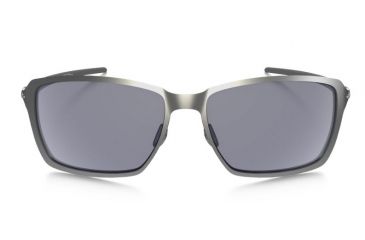 Image of Oakley Tincan Carbon Sunglasses Satin Chrome Frame, Grey Lens-OO6017-01