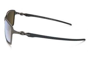 Image of Oakley Tincan Carbon Sunglasses Titanium Frame, Titanium Iridium Polarized Lens-OO6017-05