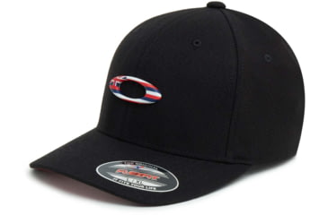 Image of Oakley Tincan Flag Hawaii Cap - Mens, Blackout, Small/Medium, FOS900142-02E-S/M