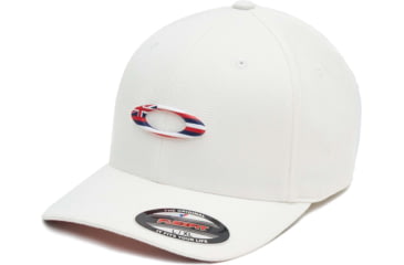Image of Oakley Tincan Flag Hawaii Cap - Mens, White, Small/Medium, FOS900142-100-S/M