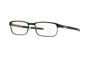 Image of Oakley Tincup Progressive Prescription Eyeglasses, 52mm, Satin Black, OX3184-318405-52-PRO