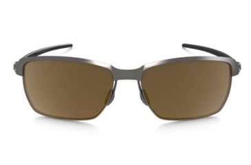 Image of Oakley Tinfoil Carbon Sunglasses Titanium/Titanium Frame, Titanium Iridium Polarized Lens-OO6018-05