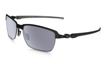 Image of Oakley Tinfoil Carbon Sunglasses Carbon Matte Black/Silver Frame, Grey Lens-OO6018-01