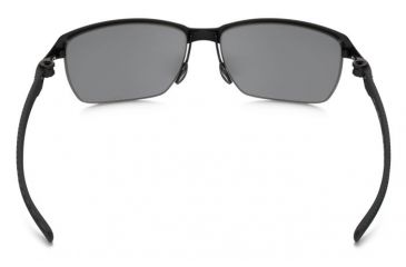 Image of Oakley Tinfoil Carbon Sunglasses Satin Black/Steel Frame, Black Iridium Polarized Lens-OO6018-02
