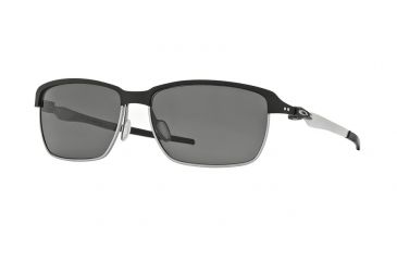 Image of Oakley TINFOIL OO4083 Single Vision Prescription Sunglasses OO4083-408301-58 - Lens Diameter 58 mm, Frame Color Matte Black/Silver