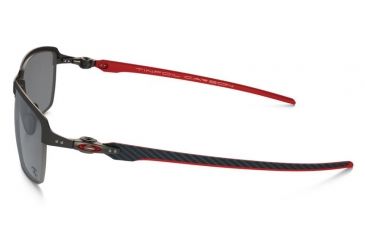 Image of Oakley TinFoil Sunglasses Carbon/Carbon Frame, Black Iridium Polarized Lens-OO6018-06