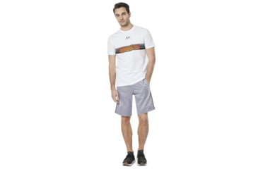Image of Oakley Tn Racing Center Sunset Stripe - Mens, White, Medium 457693-100-M
