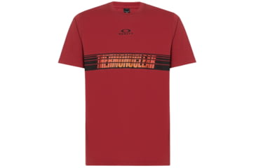 Image of Oakley Tn Racing Center Sunset Stripe - Mens, Sundried Tomato, Large, 457693-4ST-L