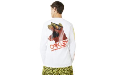 Image of Oakley Tnp Dino Ls Tee - Mens, White, Small 457737-100-S