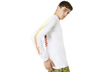 Image of Oakley Tnp Dino Ls Tee - Mens, White, Small 457737-100-S