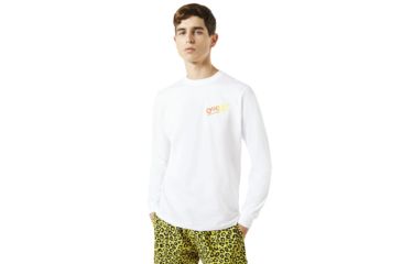 Image of Oakley Tnp Dino Ls Tee - Mens, White, Small 457737-100-S