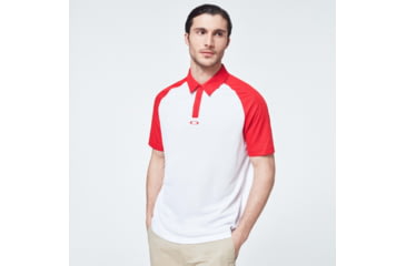Image of Oakley Traditional Golf Polo - Mens, High Risk Red, Small, FOA400137-43A-S