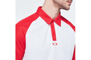 Image of Oakley Traditional Golf Polo - Mens, High Risk Red, Small, FOA400137-43A-S