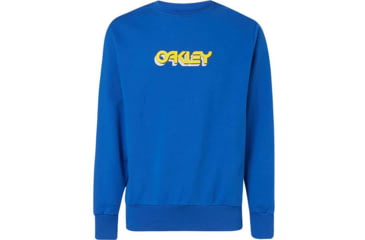 Image of Oakley Tridimensional Crewneck Sweatshirt - Mens, Electric Shade, Extra Large, 472569-66X-XL