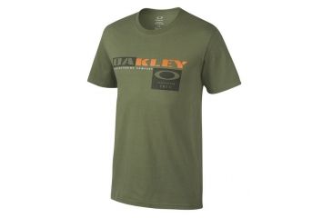 Image of Oakley Trigger Tee, Worn Olive, Medium 455168-79B-MD